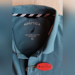 Nautica Men's Teal Polo Shirt